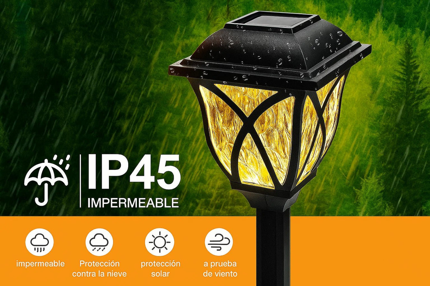LAMPARA SOLAR DE FARO PARA JARDIN - TodoBacano