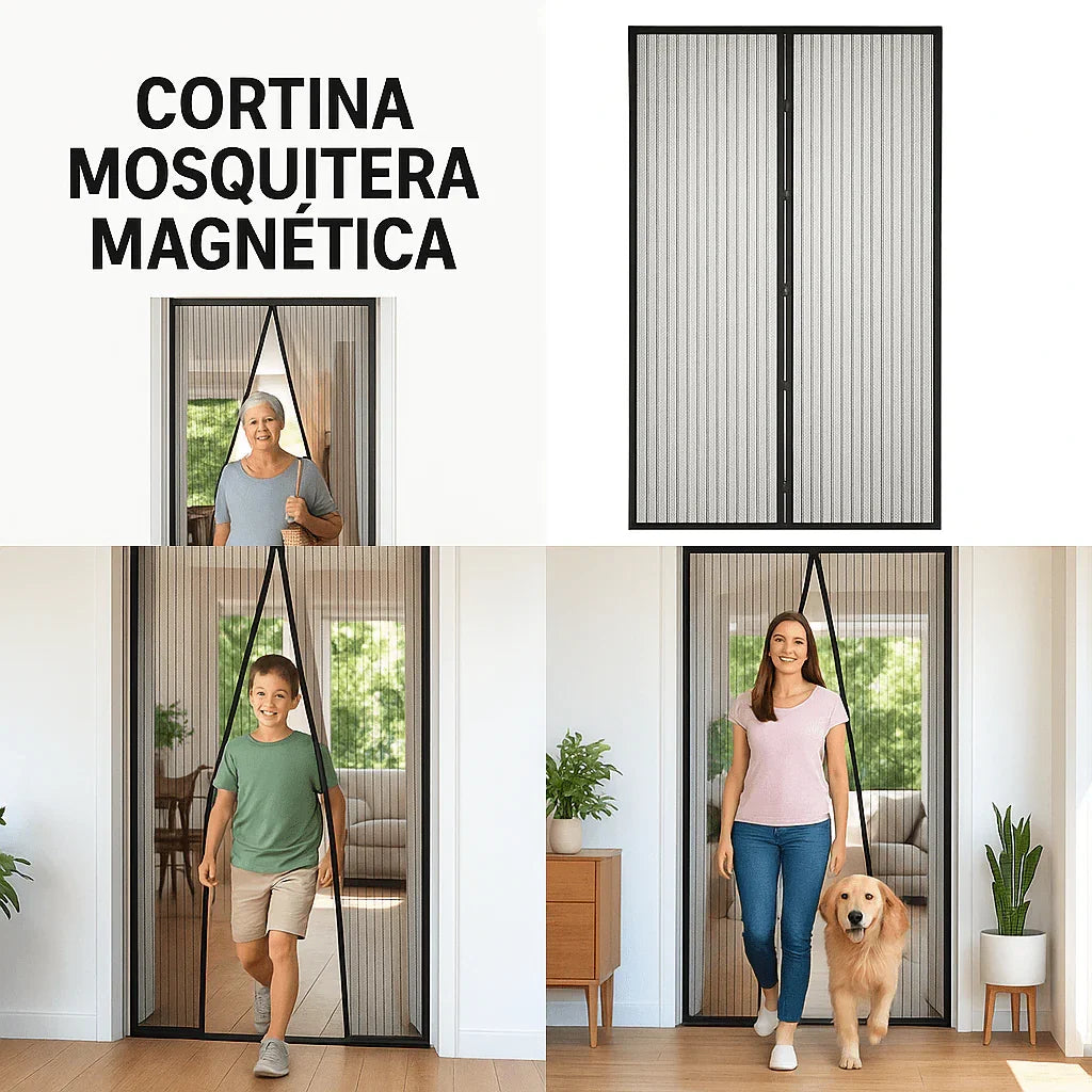 CORTINA MAGNÉICA MOSQUITERA DE PUERTA - TodoBacano