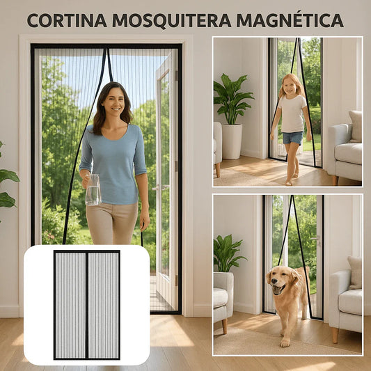 CORTINA MAGNÉICA MOSQUITERA DE PUERTA - TodoBacano