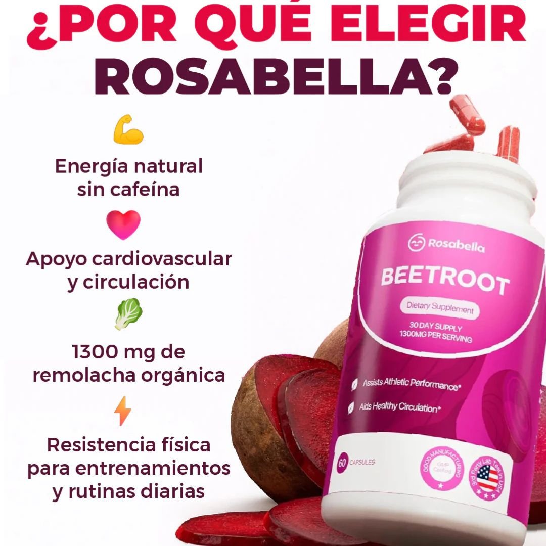Beetroot Rosabella 60 Cápsulas - TodoBacano