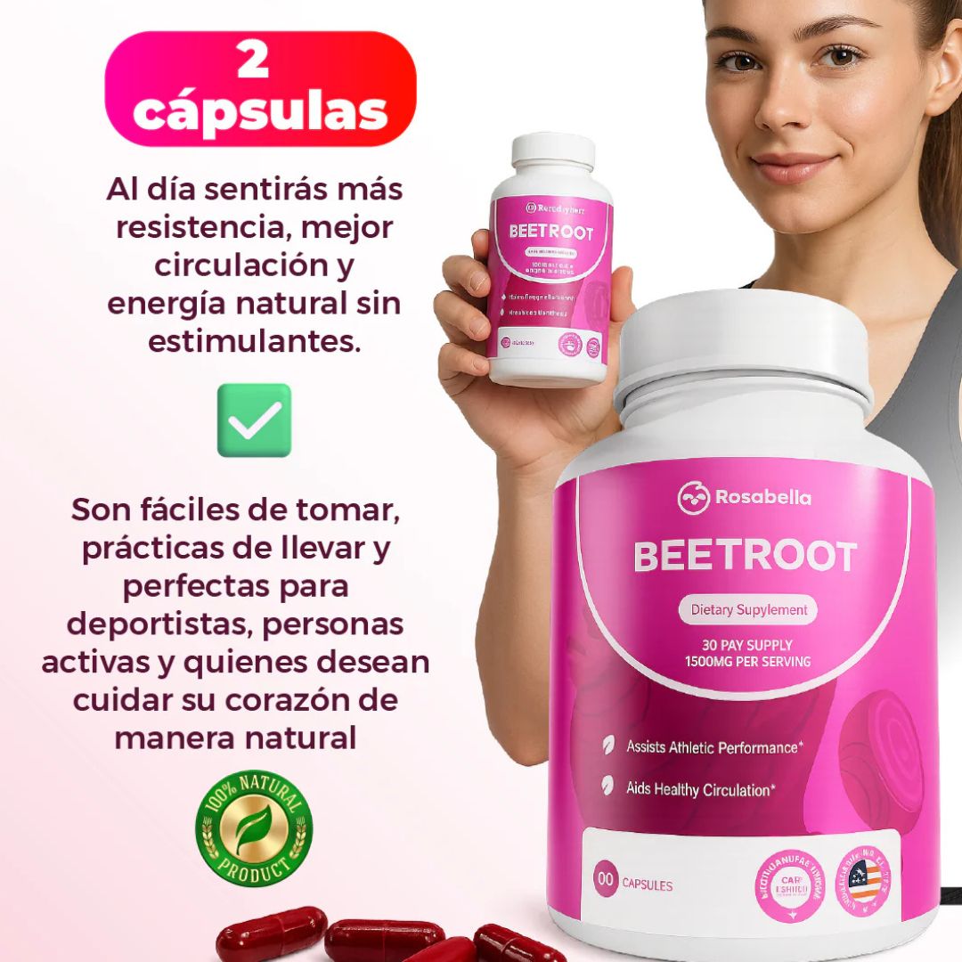 Beetroot Rosabella 60 Cápsulas - TodoBacano