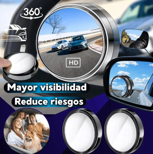 Espejo para punto ciego del retrovisor | X 2 UNIDADES - TodoBacano