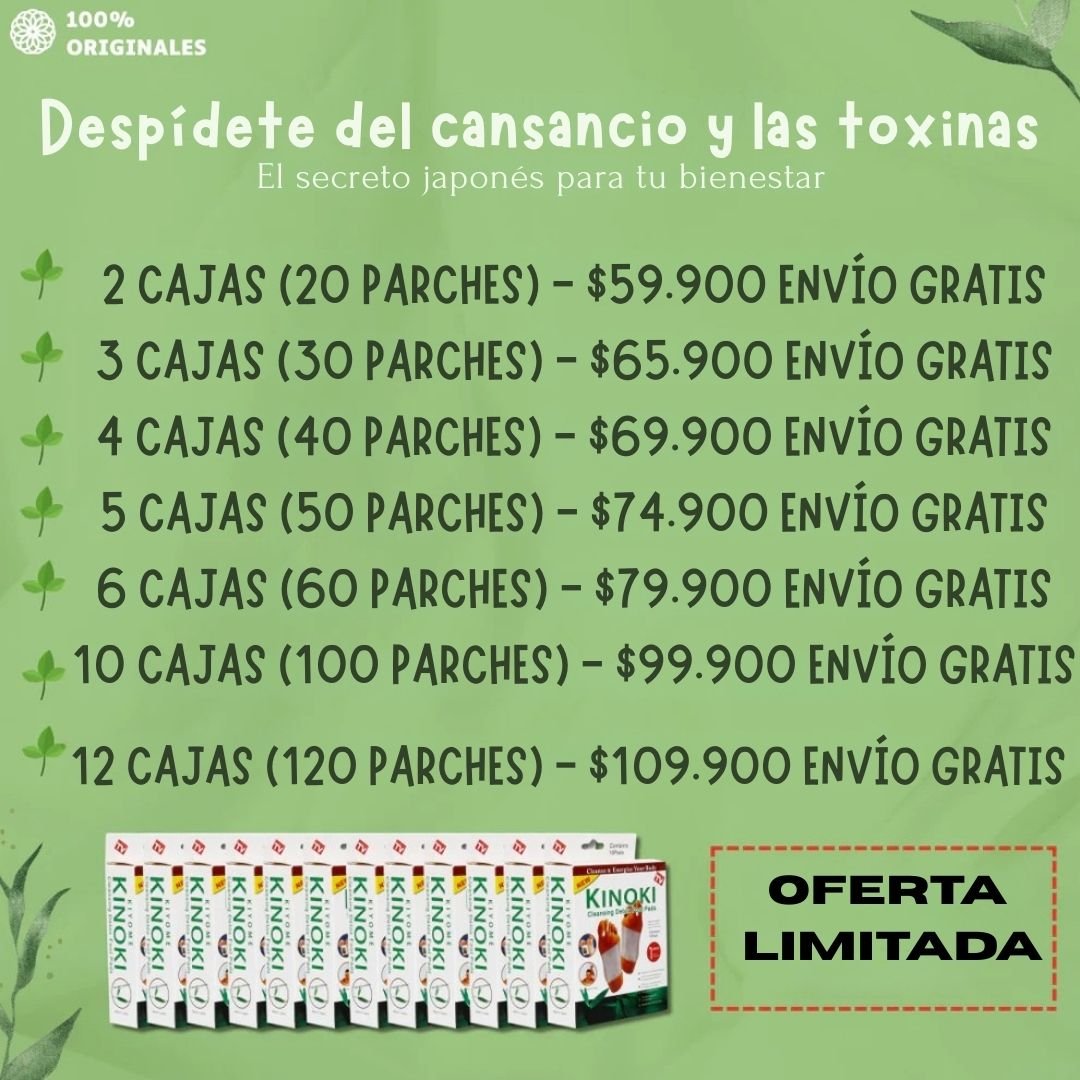 PARCHE PARA PIES X 10 UNIDADES - TodoBacano