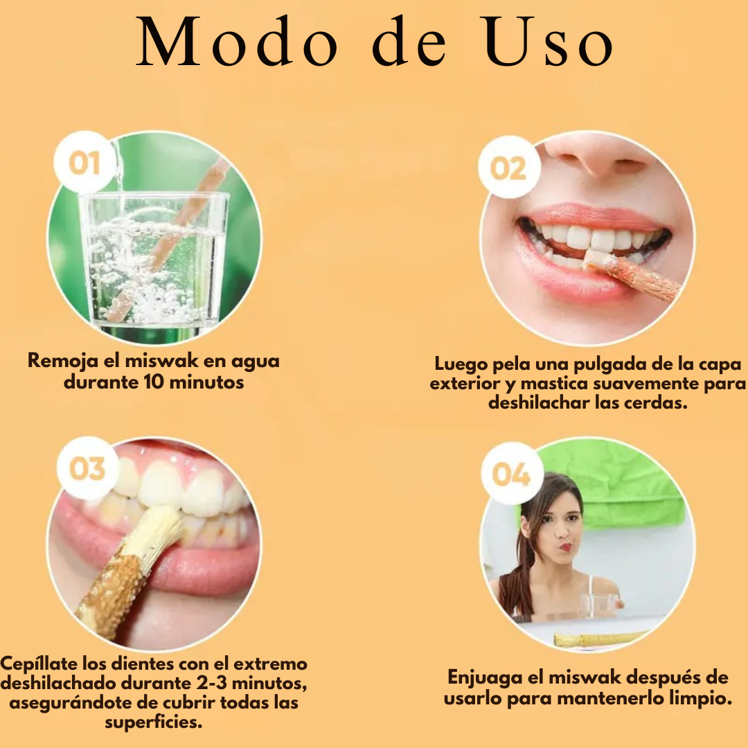 Miswak Original Cepillo de dientes Natural X5