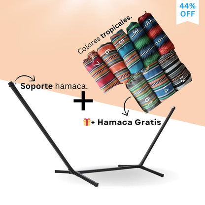 ¡En Tendencia! Hamaca con Soporte (incluye Bolso) - Soporta 200 kilos - TodoBacano