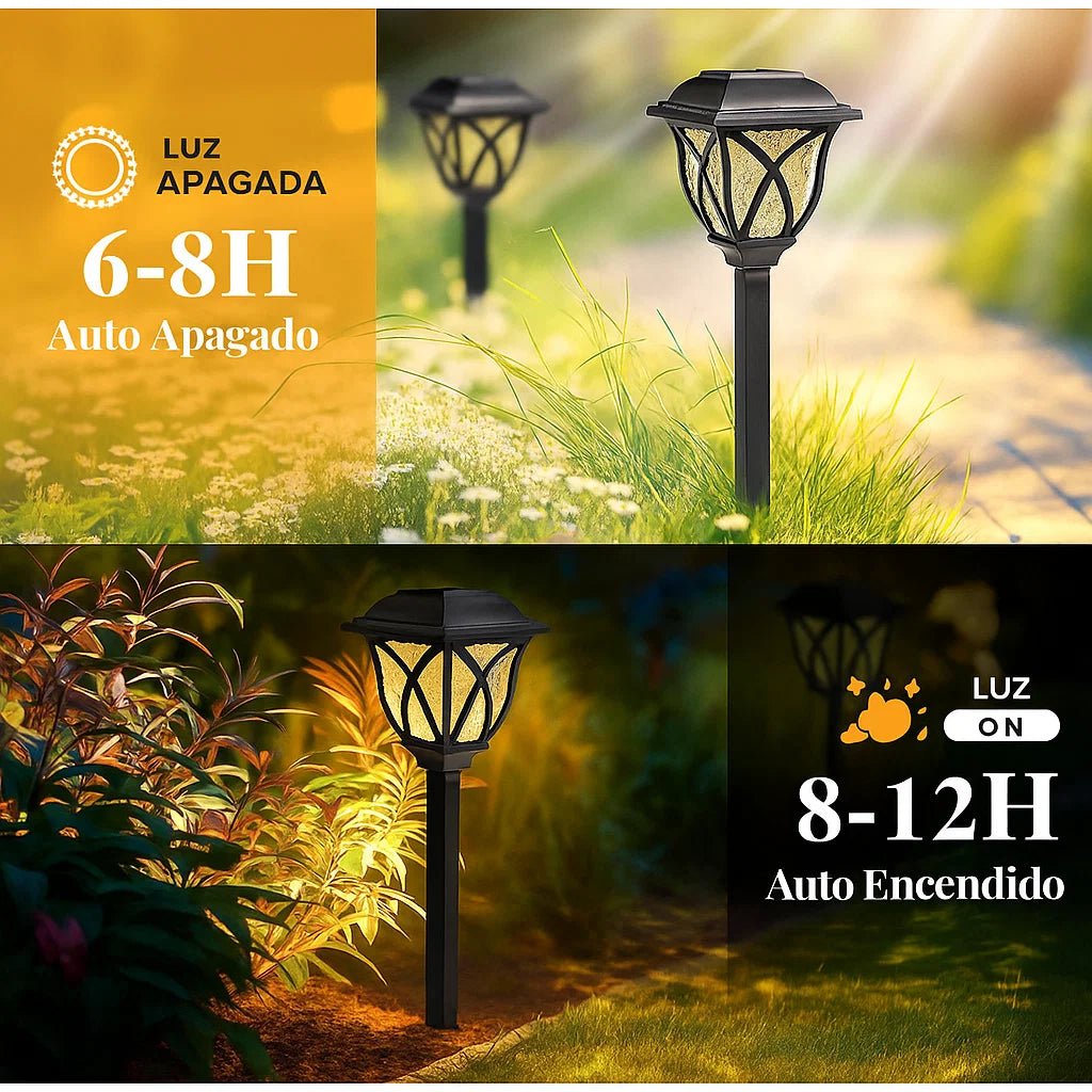 LAMPARA SOLAR DE FARO PARA JARDIN - TodoBacano