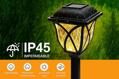 LAMPARA SOLAR DE FARO PARA JARDIN - TodoBacano