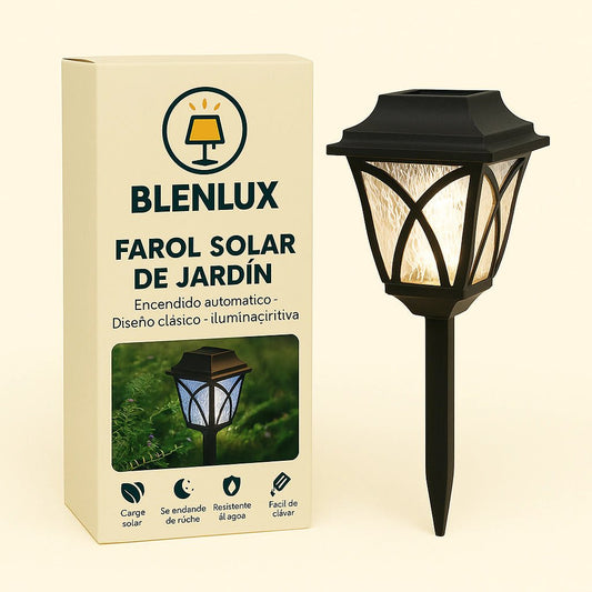 LAMPARA SOLAR DE FARO PARA JARDIN - TodoBacano